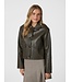 Romana Faux Leather Jacket Brown