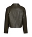 Romana Faux Leather Jacket Brown