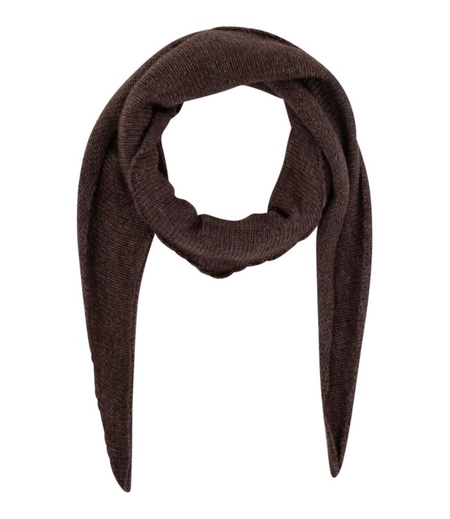 Misty Knit Scarf Chocolate Brown