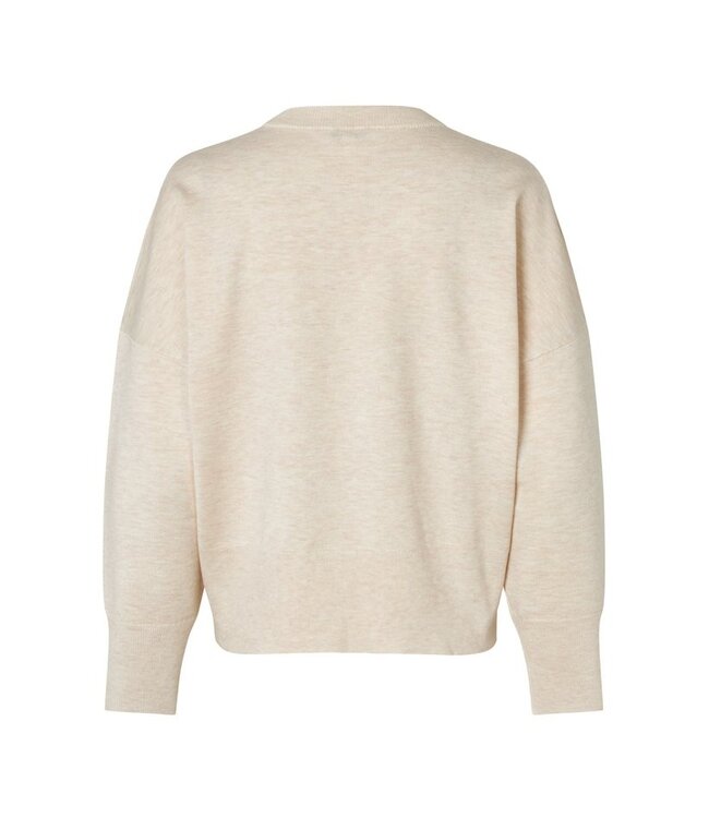 FW25 Gillian Bravani Knit V-neck Sugar Melange