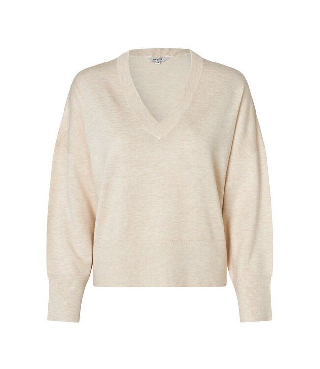 FW25 Gillian Bravani Knit V-neck Sugar Melange