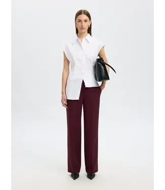 Rita Wide Pants Fig Melange