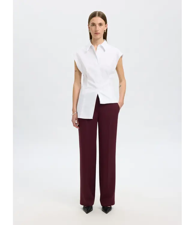 Rita Wide Pants Fig Melange