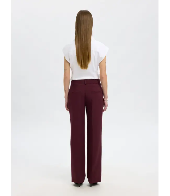 Rita Wide Pants Fig Melange