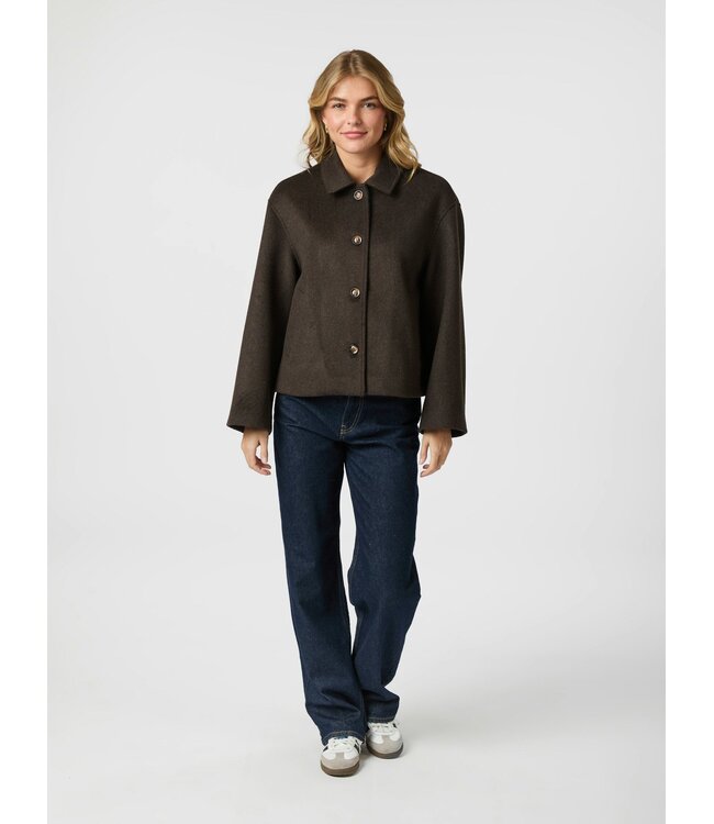 Hamra Wool Jacket Chocolate Brown