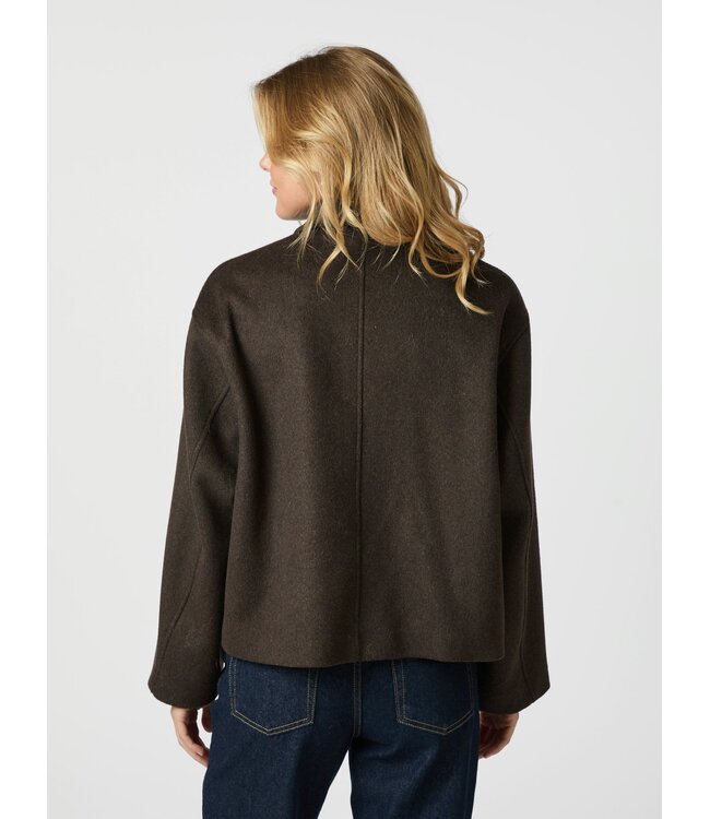 Hamra Wool Jacket Chocolate Brown