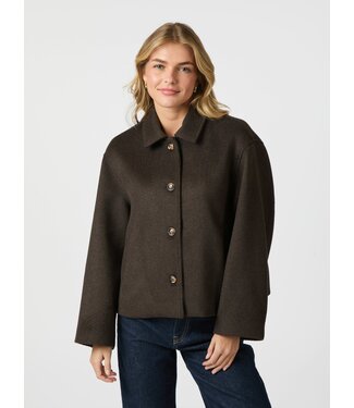 Hamra Wool Jacket Chocolate Brown