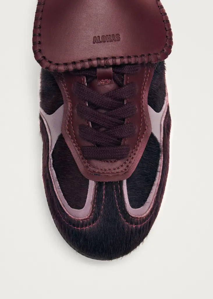 Club Soft Burgundy Leather Sneakers