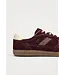 Rife Burgundy Cream Leather Sneakers