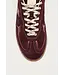Rife Burgundy Cream Leather Sneakers