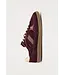 Rife Burgundy Cream Leather Sneakers