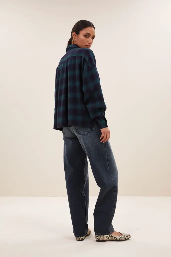 Jada Check Blouse