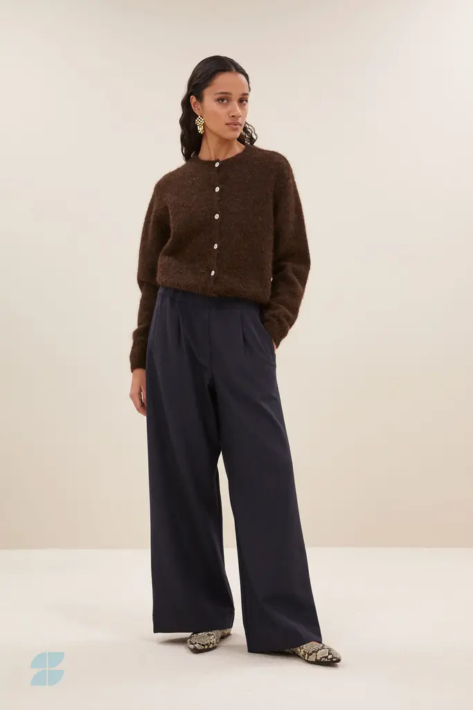 Cleo Natural Cardigan Deep Brown
