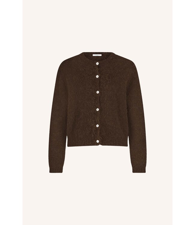 Cleo Natural Cardigan Deep Brown