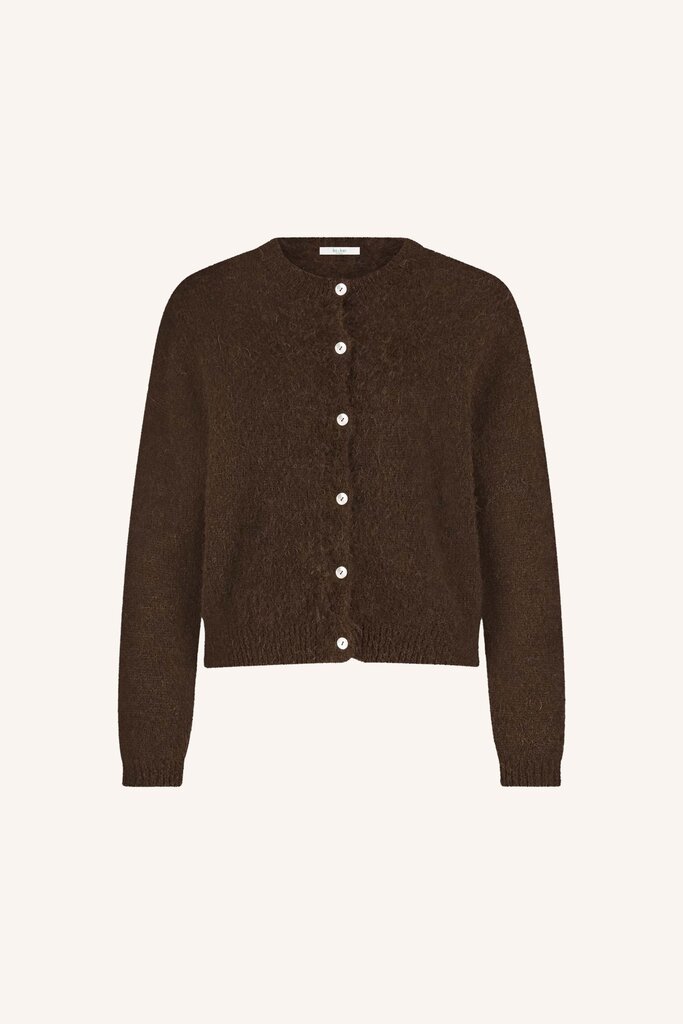 Cleo Natural Cardigan Deep Brown