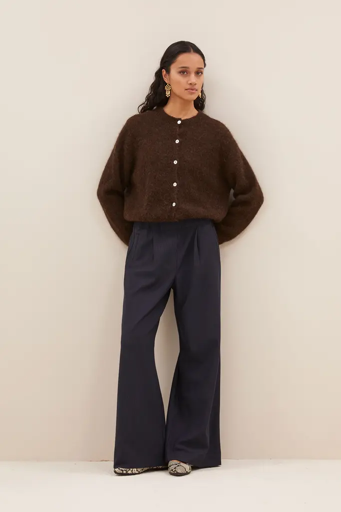Cleo Natural Cardigan Deep Brown