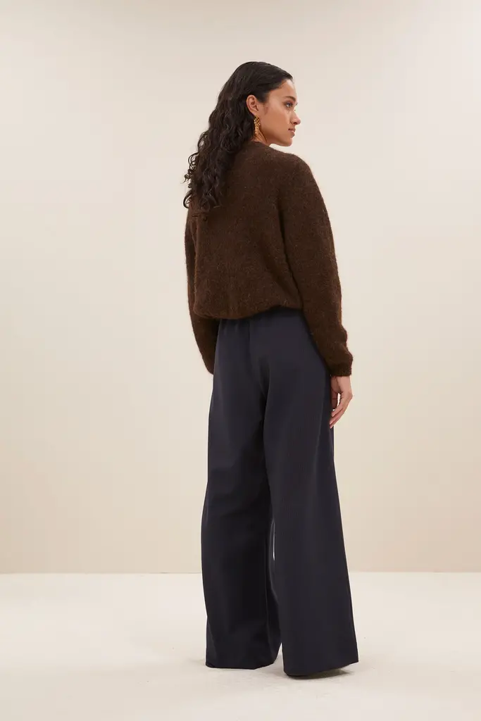 Cleo Natural Cardigan Deep Brown