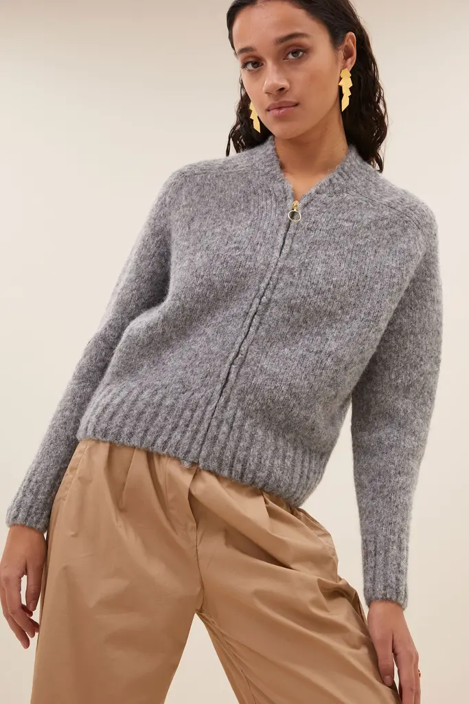 Jonas Zip Cardigan