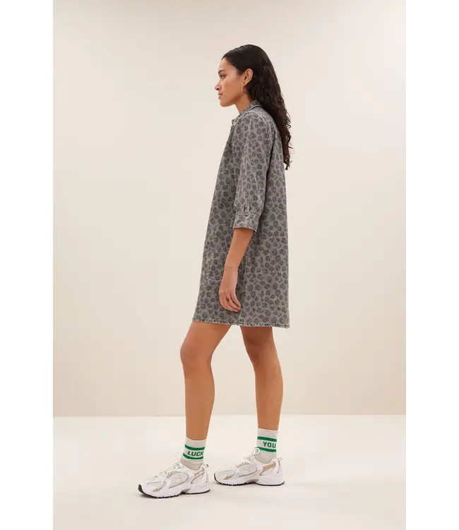 Flynth Grey Cheetah Dress