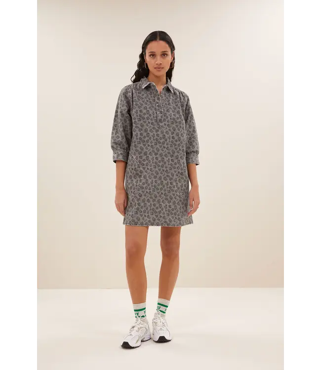 Flynth Grey Cheetah Dress