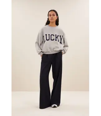 Bibi Patchwork Sweater Grey Melange