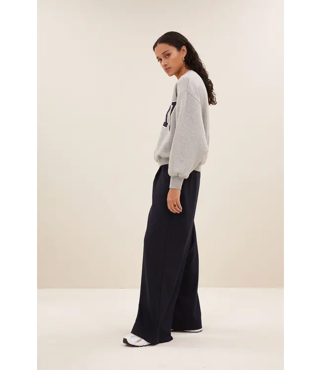 Bibi Patchwork Sweater Grey Melange