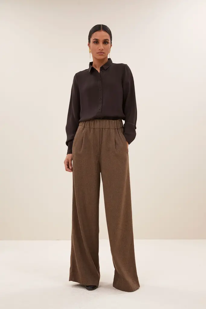Benji Tweed Pants Latte