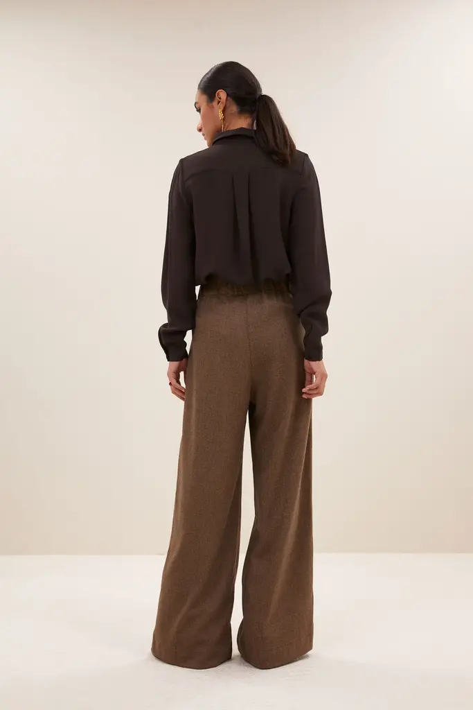 Benji Tweed Pants Latte