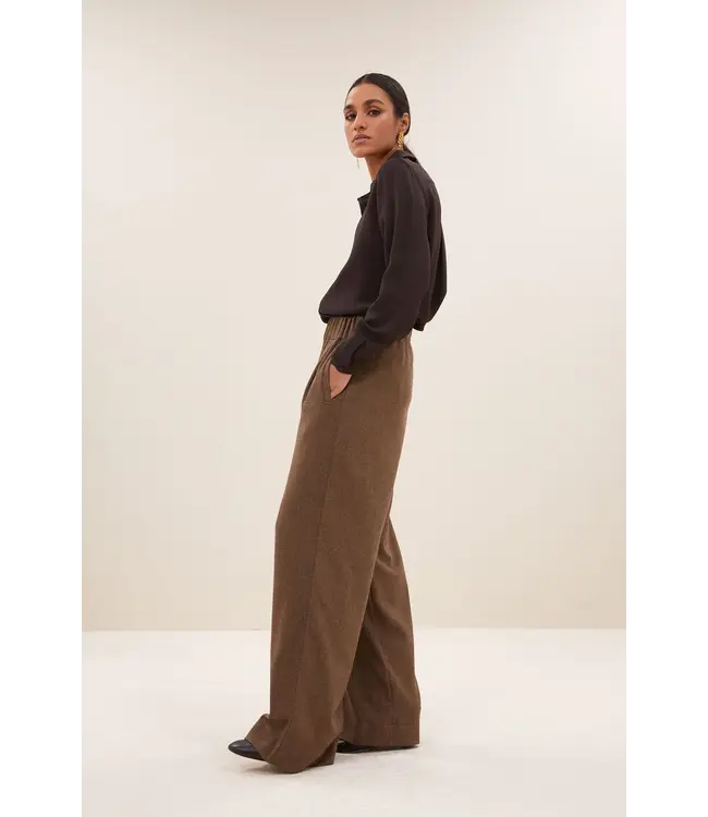 Benji Tweed Pants Latte