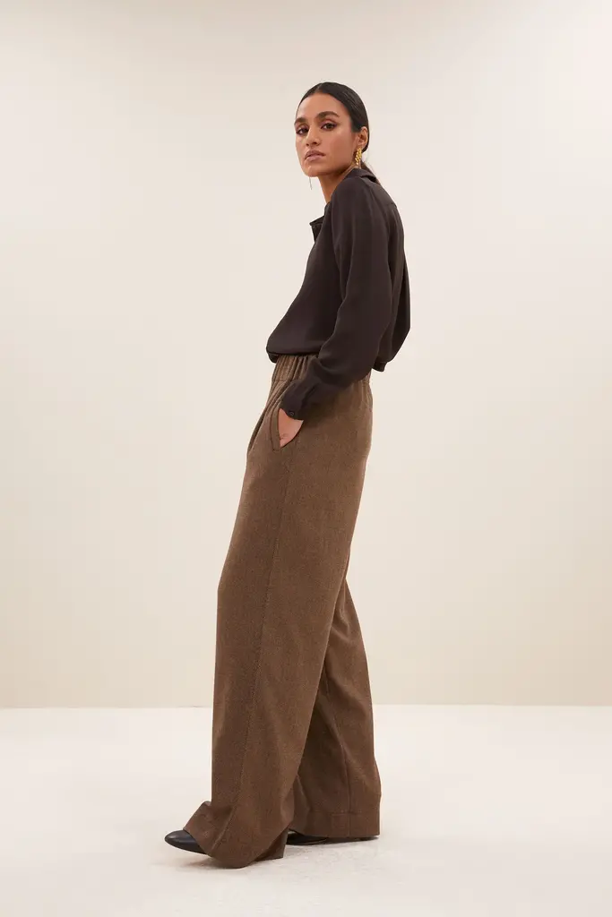 Benji Tweed Pants Latte