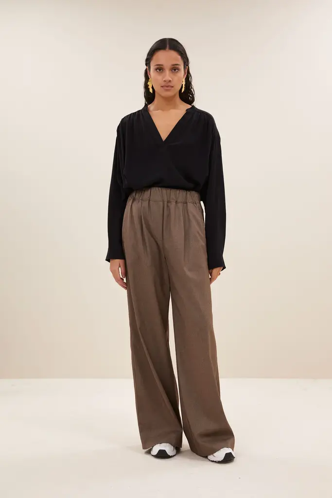 Benji Melange Pants Biscuit Melange
