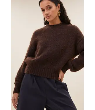 Sunny Sparkle Pullover Dark Brown