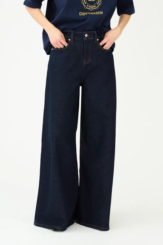 Tyla Oversize Jeans Wash Dark Denim