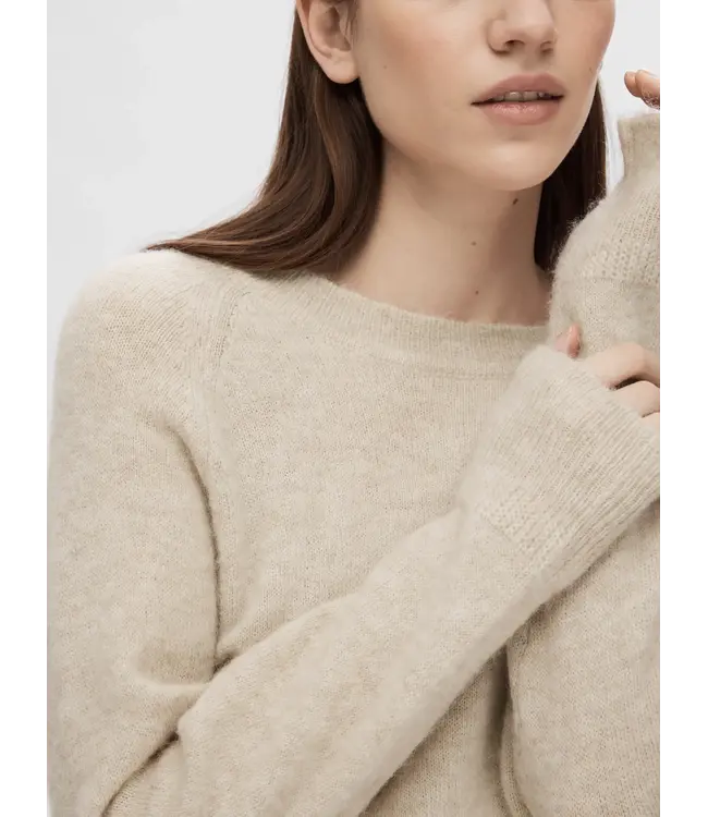 FW25 Lulu Knit O-neck Birch Melange