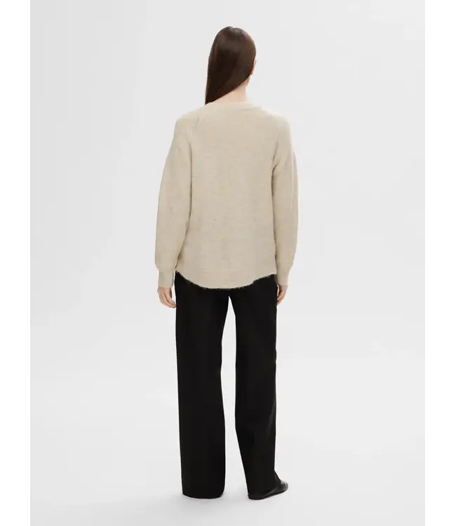 FW25 Lulu Knit O-neck Birch Melange