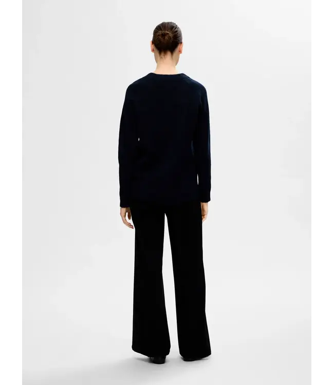 FW25 Lulu Knit O-neck Dark Sapphire