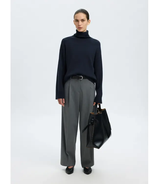 Kamma Knit Roll Neck Dark Sapphire