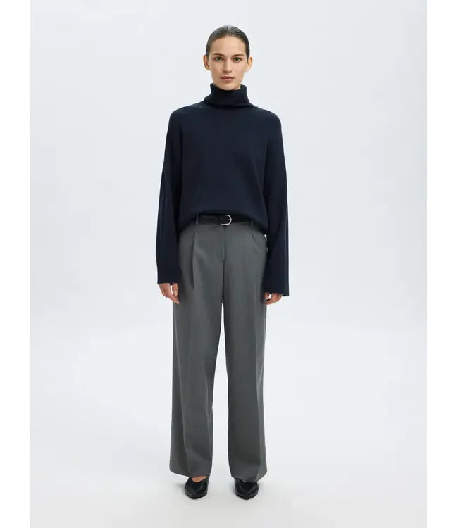 Kamma Knit Roll Neck Dark Sapphire