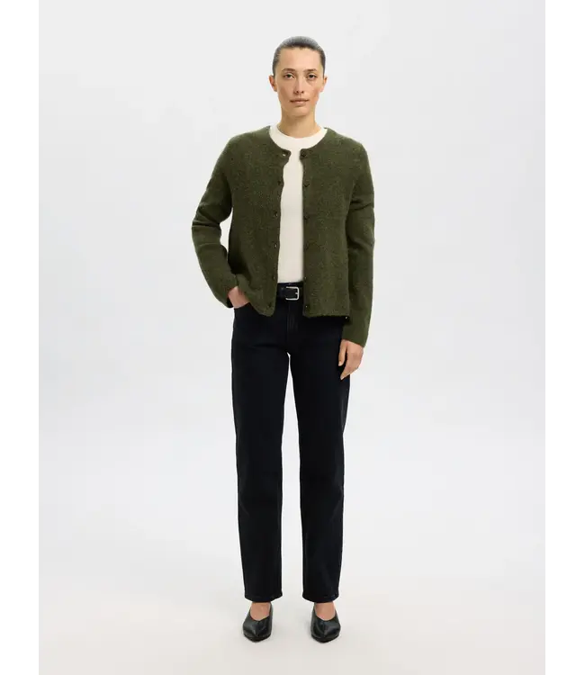 Lulu New Knit Cardigan Kalamanta Melange