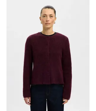 Lulu New Knit Cardigan Fig Melange
