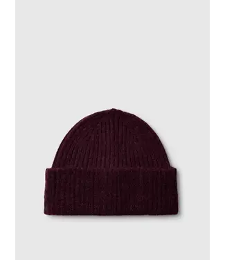 Lulu Wool Blend Beanie Fig Melange