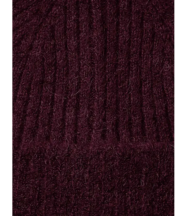 Lulu Wool Blend Beanie Fig Melange