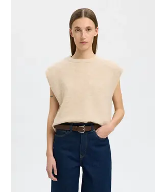 Lulu Knit Vest Birch Melange