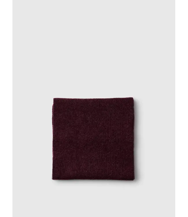 Lulu Woolblend Knit Scarf Fig