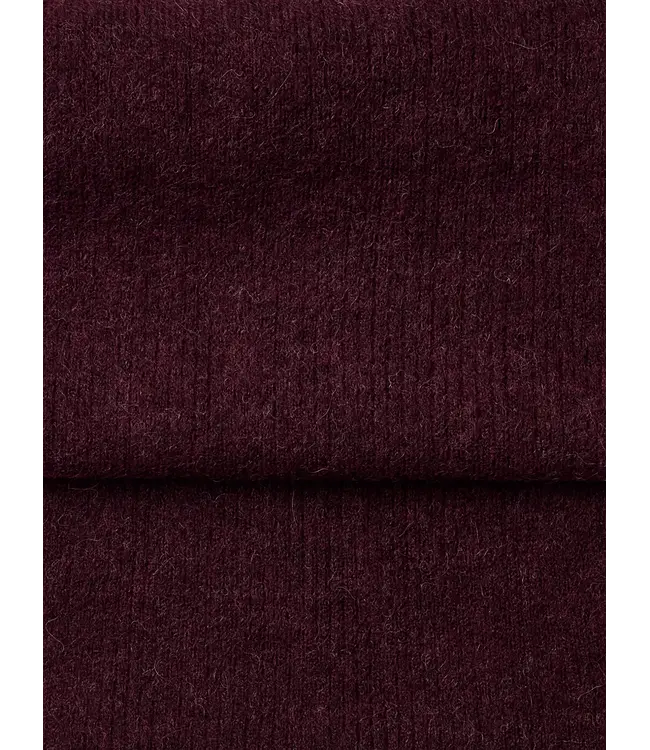 Lulu Woolblend Knit Scarf Fig