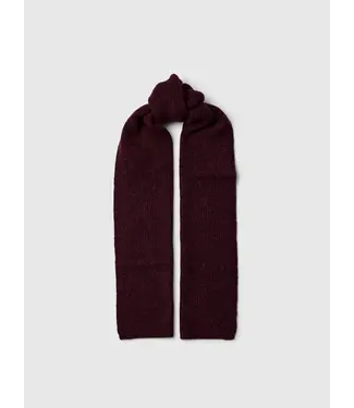 Lulu Woolblend Knit Scarf Fig