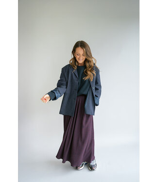 Juliette Skirt Bordeaux Check