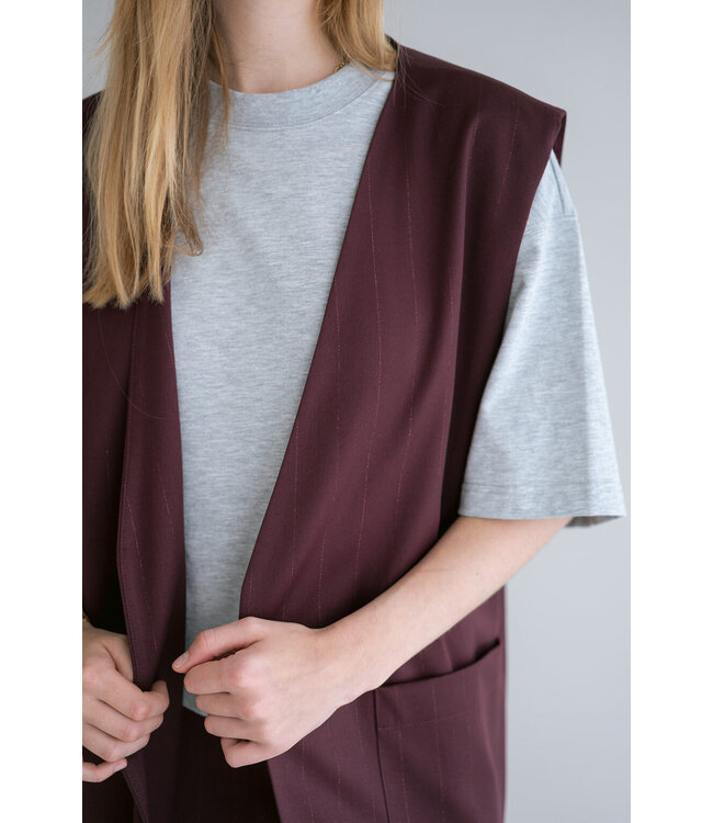 Puck Gilet Bordeaux