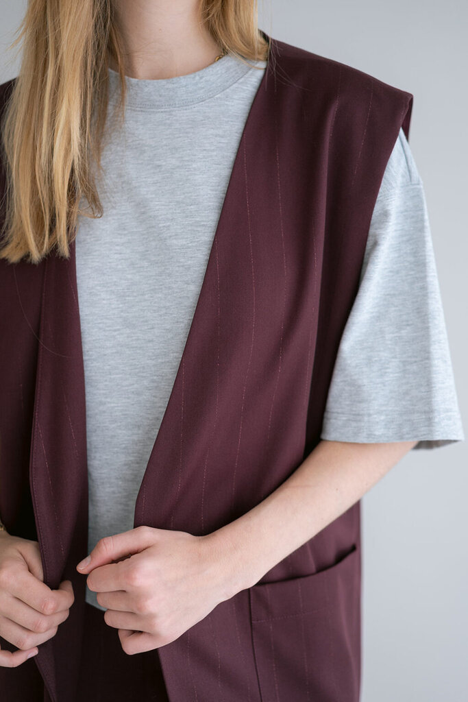 Puck Gilet Bordeaux