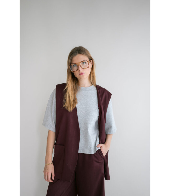 Puck Gilet Bordeaux